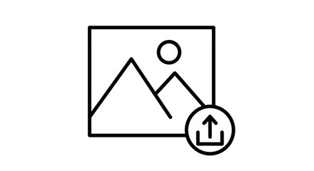 Image Upload Icon – Photo Gallery Picture Symbol