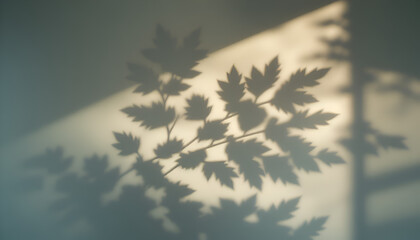 Palm Silhouettes on Vertical Wall