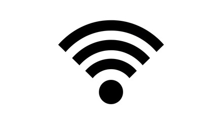 Modern wireless wifi signal icon symbol for connectivity and communication needs