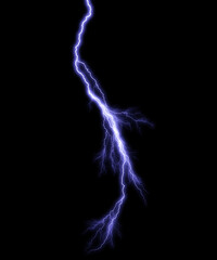 Fototapeta premium Dramatic lightning strike illuminating the dark sky, electrifying energy for powerful visuals and impactful designs and modern concepts
