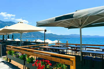 Strandpromenade von Kalamata, Griechenland