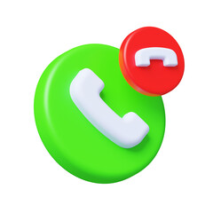 Phone Call 3D Illustration