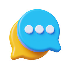 Chatting Conversation 3D Illustration