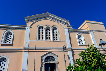 Obraz premium Die historische byzantinische Kirche Agios Ioannis Prodromos (Johannes der Täufer) in Kalamata, Griechenland