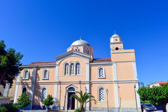 Die historische byzantinische Kirche Agios Ioannis Prodromos (Johannes der T&auml;ufer) in Kalamata, Griechenland