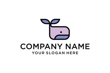 Dog head logo with house and transparent background