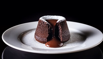 chocolate cake with coffee