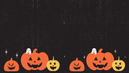 Halloween Pumpkins. Halloween Background Pattern. Vector Template For Banner