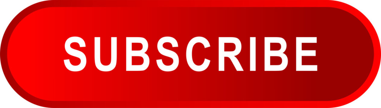 Illustration of a red subscribe button with a transparent background