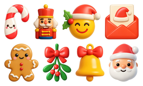 Festive holiday icons collection