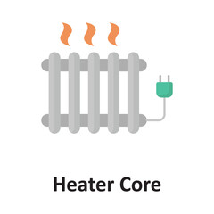 Heater core Vector icon which can easily modify or edit