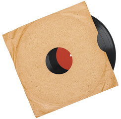 Old vintage vinyl record