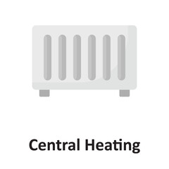 Central heating Vector icon which can easily modify or edit
