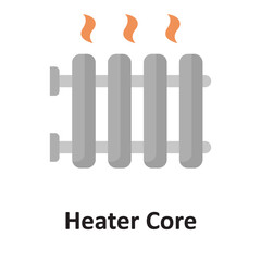 Heater core Vector icon which can easily modify or edit