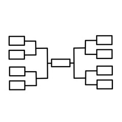 Tournament bracket vector