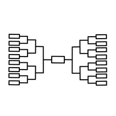 Tournament bracket vector