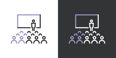 講義の2色ラインアイコン