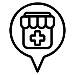 Location outline icon