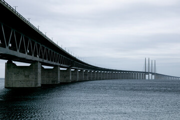 Øresund Bridge connects the two metropolitan areas of the Øresund Region: the Danish capital, Copenhagen, and the Swedish city of Malmö.