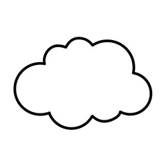 Cloud vector icon