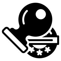 Stamp black icon
