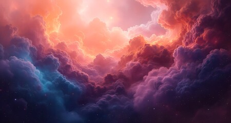 Fototapeta premium Deep Space Nebula Glow