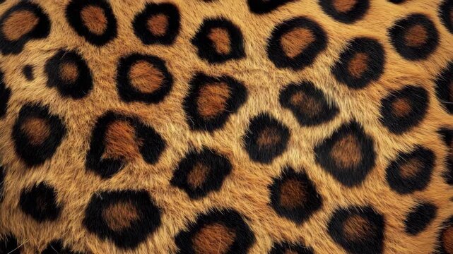 Seamless leopard print animal fur texture