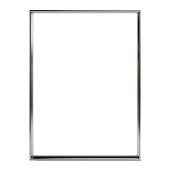  acrylic frame with thin metal isolated on transparent White background png