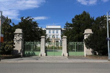 Obraz premium Entrée de l'Hôpital psychiatrique Otto Wagner à Vienne en Autriche