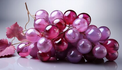 pink purple glass cluster of grapes