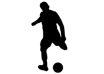 サッカー選手のシルエット33