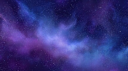 Vibrant nebula with swirling cosmic dust and stars