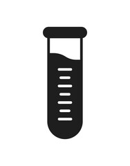 Test tube icon representing laboratory, experiment, and chemistry, suitable for science research, education, biotechnology, medical studies, and clinical laboratory projects