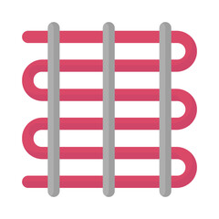 Heater core Vector icon which can easily modify or edit