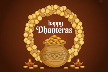 Happy Dhanteras Party Banner