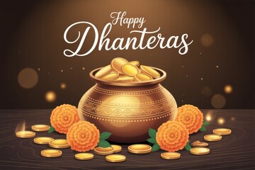 Happy Dhanteras Traditional Card