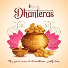 Festive Mandala Dhanteras Background