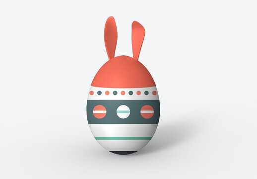 Easter Egg Mockup Template