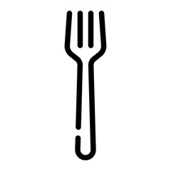 fork line icon