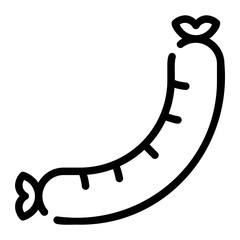 sausage line icon