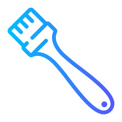 basting brush gradient icon