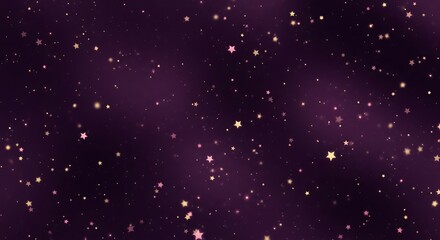 Obraz premium Sparkling starry night sky with deep purple hues