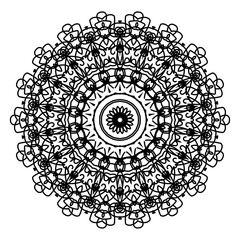 ornamental round lace pattern,mandala design