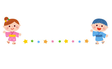 夏祭りを楽しむ子どもたち