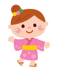 夏祭りを楽しむ女の子