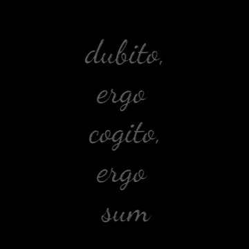 dubito ergo cogito ergo sum
