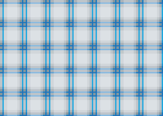 Light gray and blue seamless tartan plaid fabric design