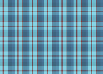 Blue brown tartan plaid seamless pattern fabric check design