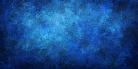 Blue grunge texture abstract background. Blue textured plaster background with vignette effect for design projects Grungy abstract backdrop	