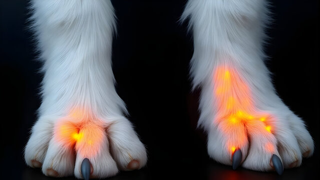 Radiographic Scan of OCD Lesions in Puppy Joint Space